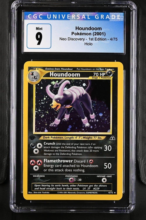 Houndoom Neo Discovery 1st Edition 4/75 CGC 9