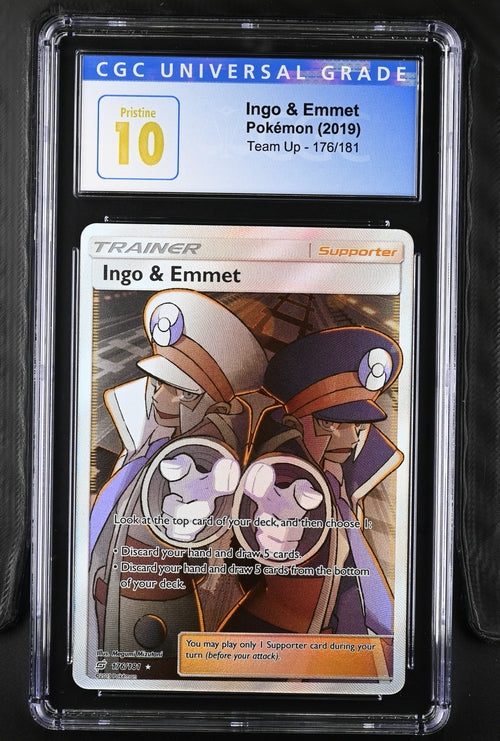 Ingo & Emmet Full Art Team Up 176/181 CGC Pristine 10
