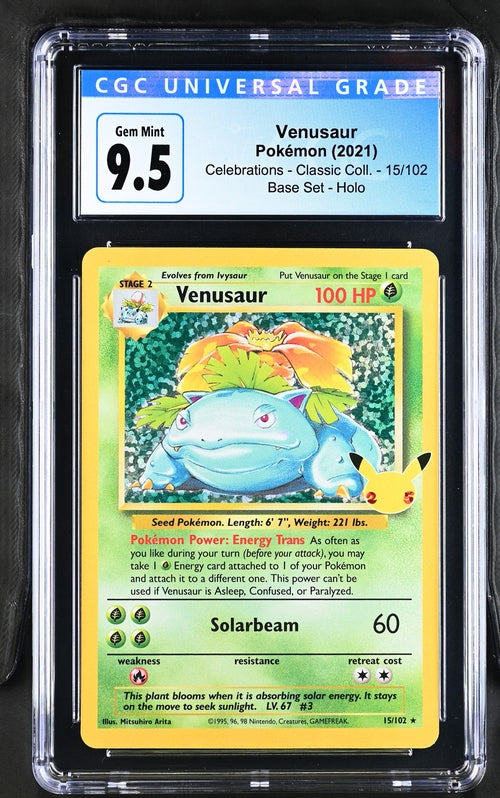 Venusaur Celebrations 15/102 CGC 9.5 Gem Mint