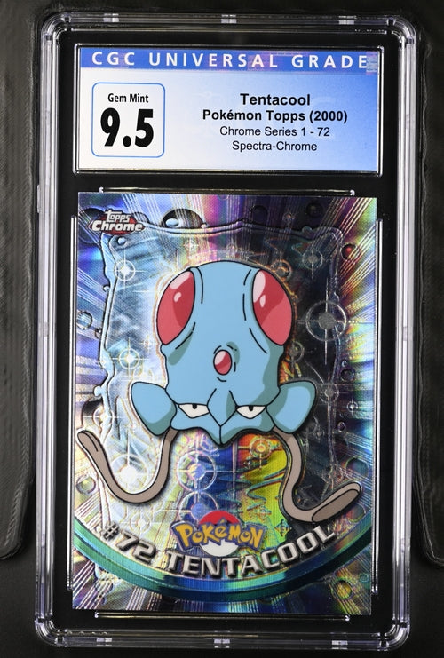 Tentacool Spectra Topps Chrome Series 1 72 CGC 9.5 Gem Mint