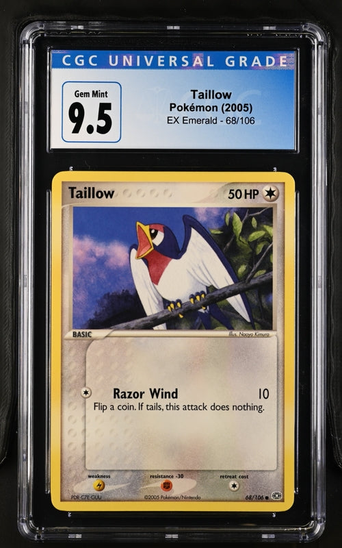 Pokemon: Taillow EX Emerald 68/106 CGC 9.5 Gem Mint