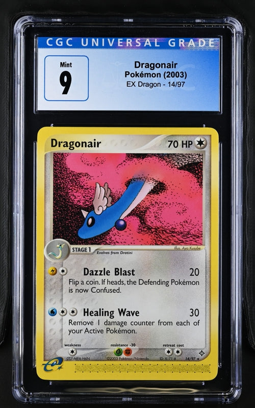 Pokemon: Dragonair EX Dragon 14/97 CGC 9