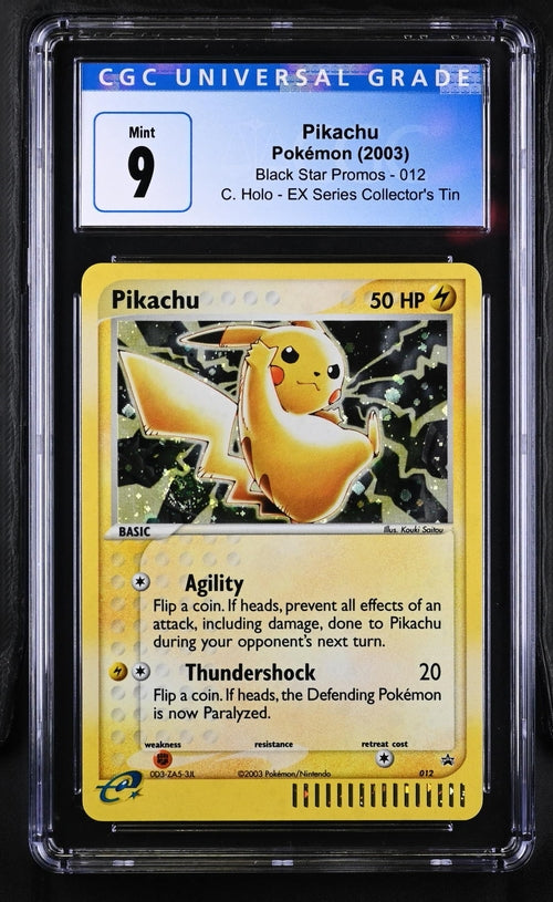 Pikachu Black Star Promo 012 CGC 9