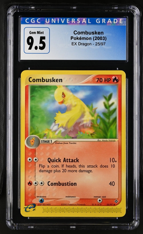 Pokemon: Combusken EX Dragon 25/97 CGC 9.5 Gem Mint