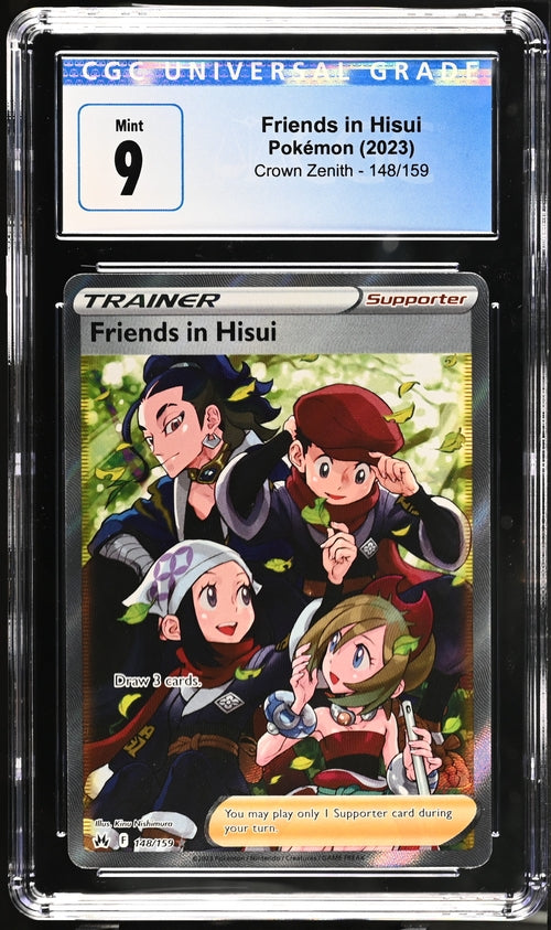 Friends in Hisui Crown Zenith 148/159 CGC 9