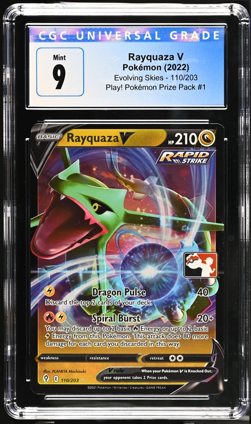 Rayquaza V Prize Pack Series 1 110/203 CGC 9