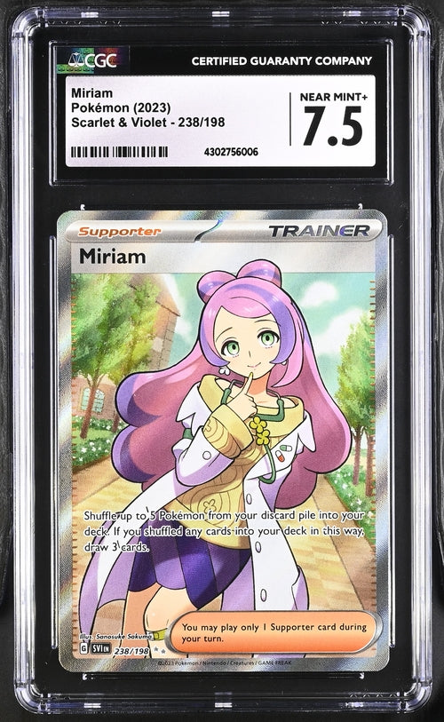 Pokemon: Miriam Scarlet & Violet Base Set238/198 CGC 7.5