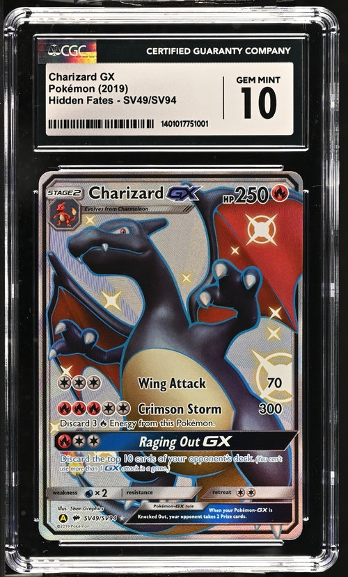 Charizard GX Hidden Fates SV49/SV94 CGC 10