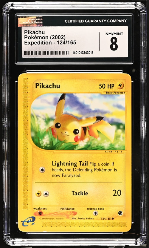 Pikachu Expedition 124/165 CGC 8