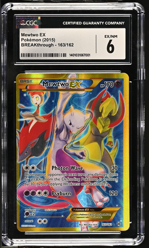 Mewtwo EX BREAKthrough 163/162 CGC 6