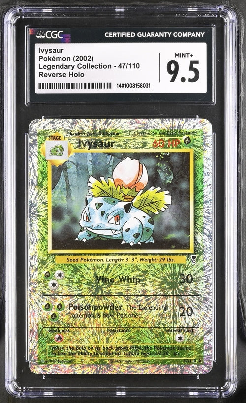 Ivysaur Reverse Holo Legendary Collection 47/110 CGC 9.5