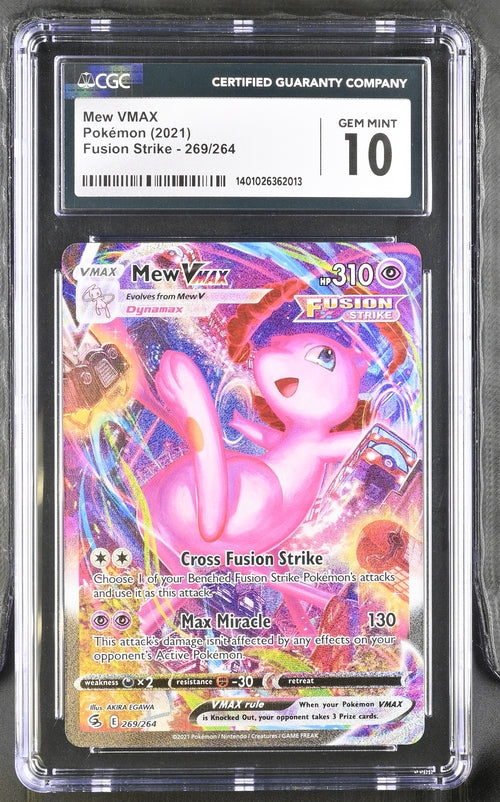 Mew VMAX Fusion Strike 269/264 CGC 10