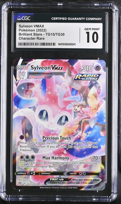 Sylveon VMAX Brilliant Stars TG15/TG30 CGC 10