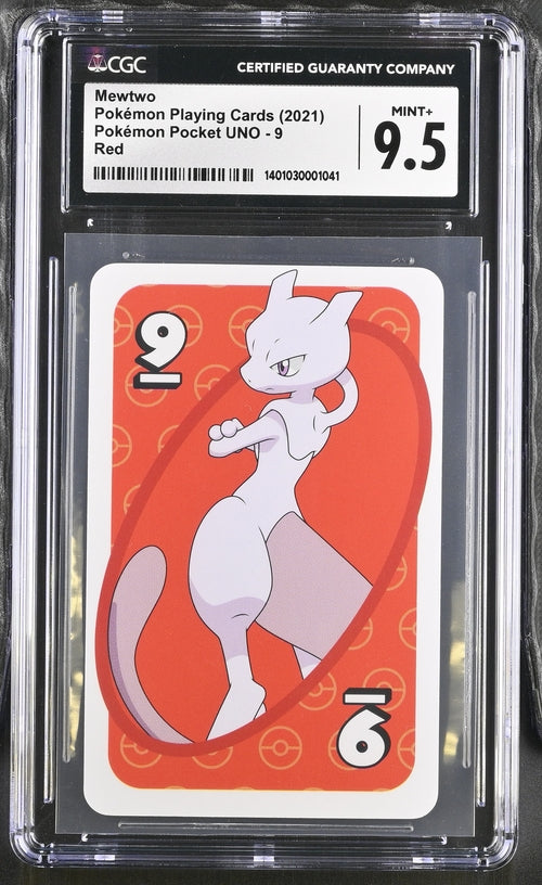 Mewtwo Pokemon UNO Red CGC 9.5