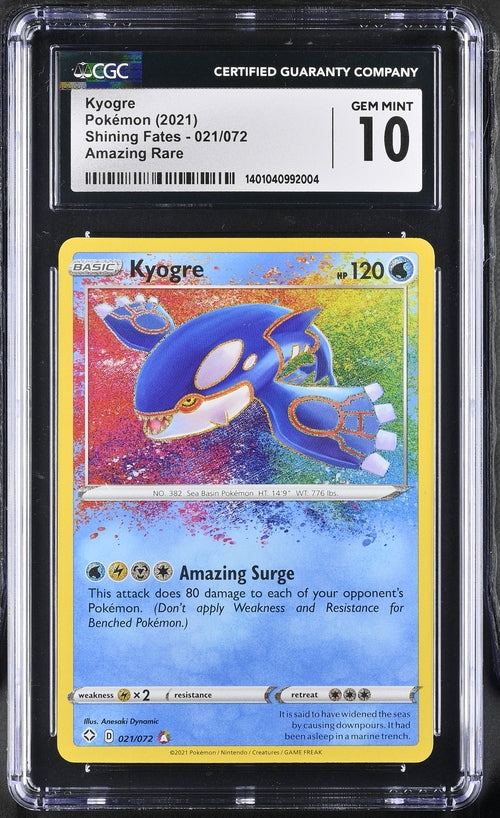 Kyogre Shining Fates 021/072 CGC 10