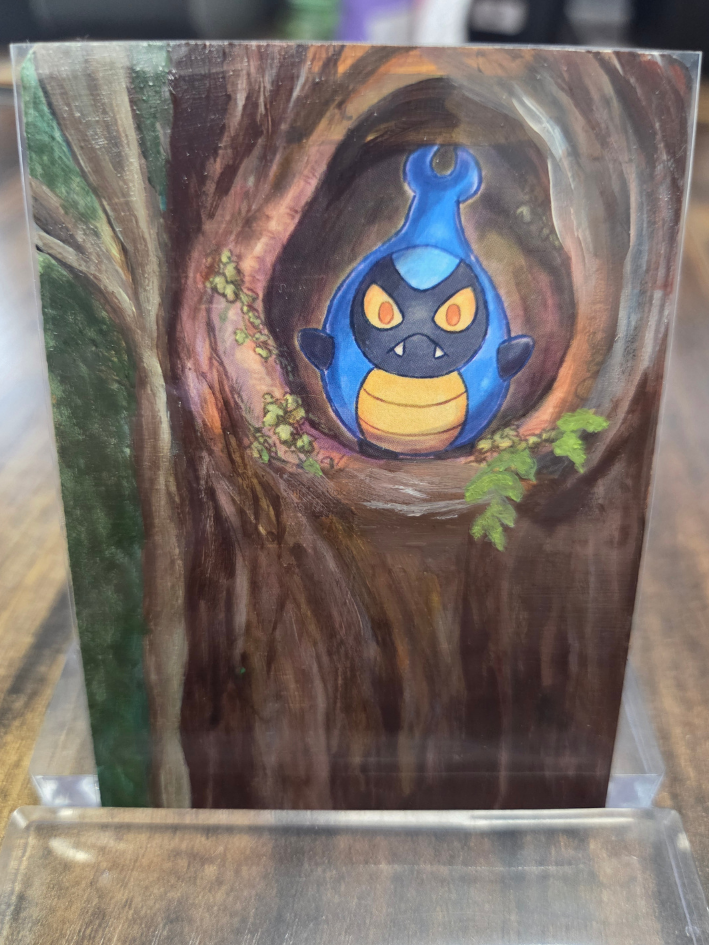 Custom Painted Karrablast Pokemon Card