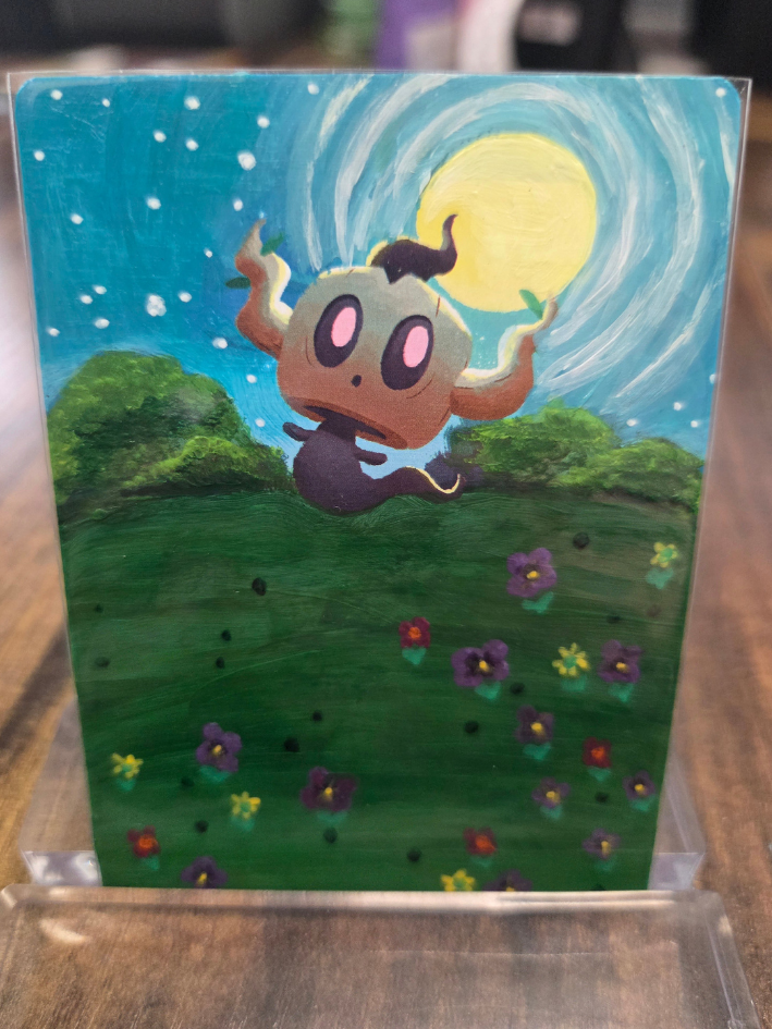 Custom Painted Phantump Pokemon Card