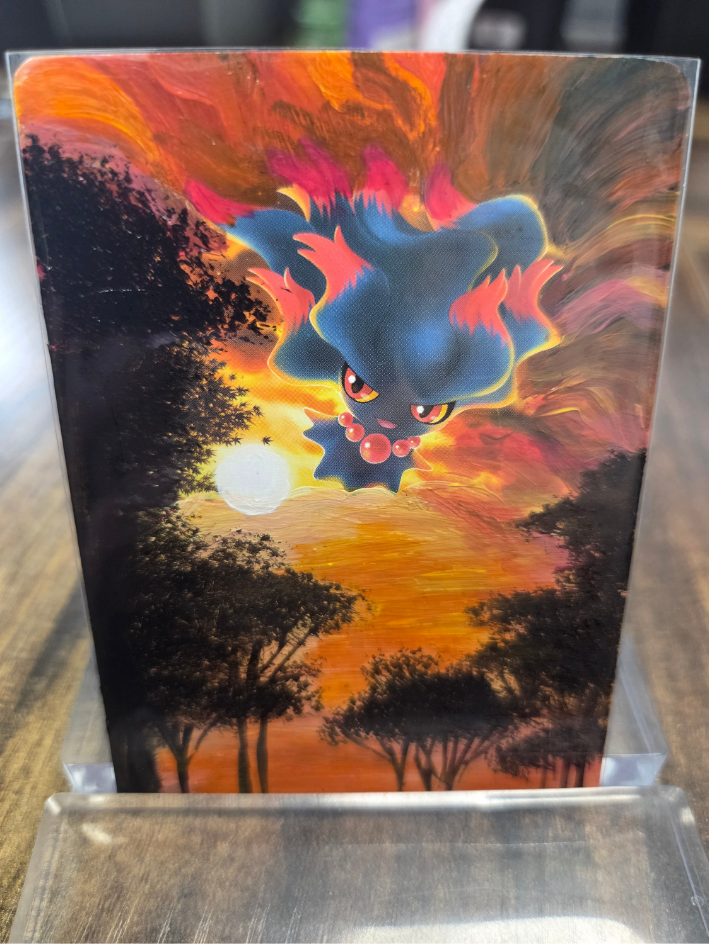 Custom Painted Misdreavus Pokemon Card