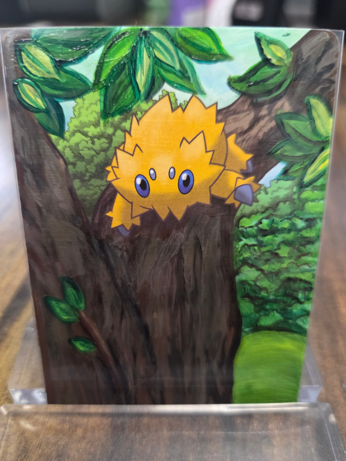 Custom Painted Joltik Pokemon Card