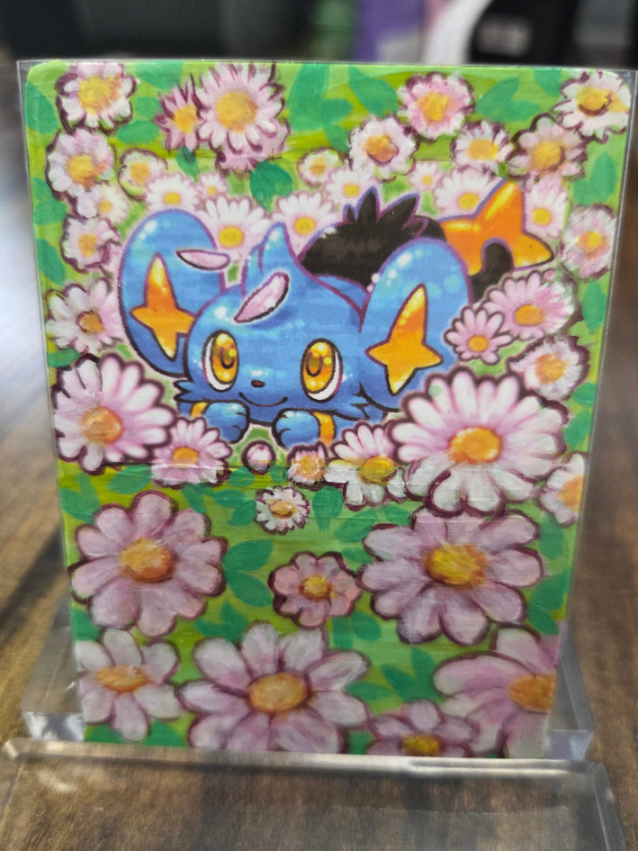 Custom Painted Shinx Pokemon Card
