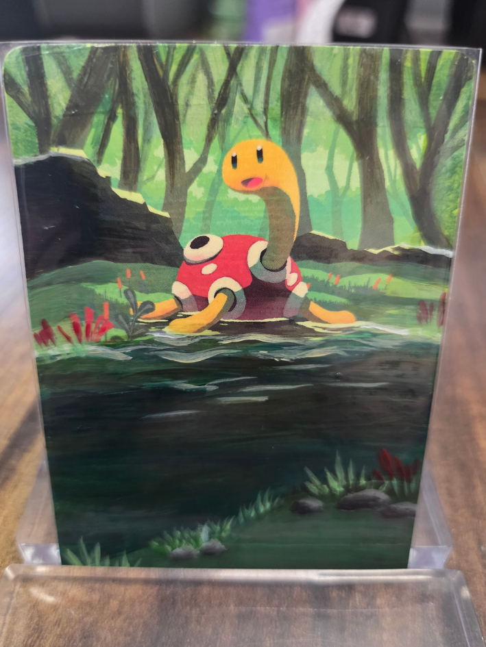 Custom Painted Shuckle Pokemon Card