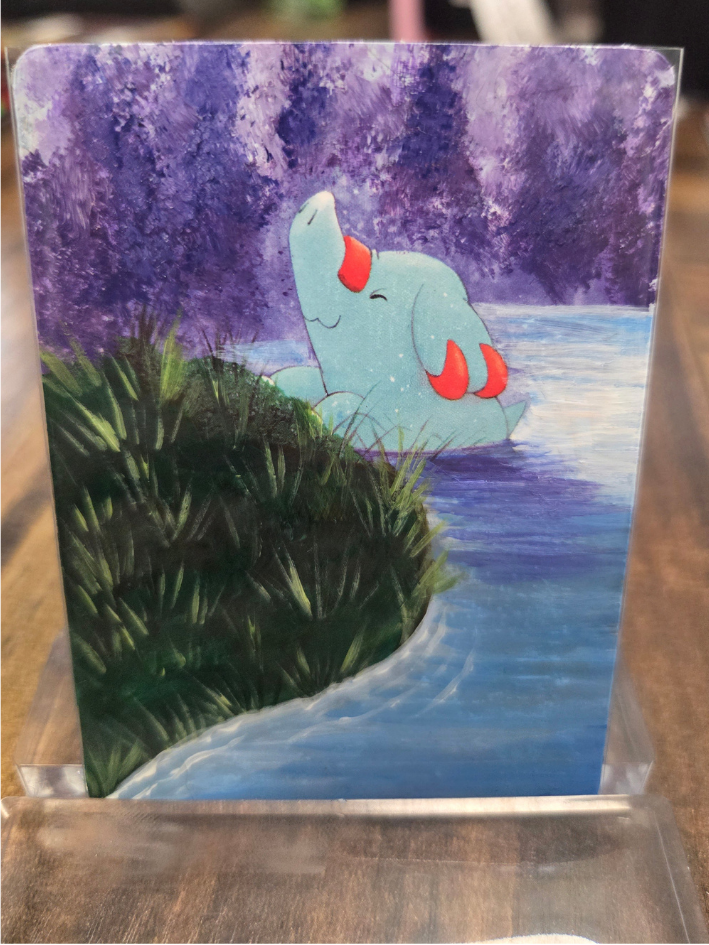 Custom Painted Phanpy Pokemon Card