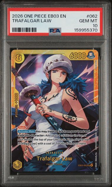 Trafalgar Law Secret Heroines Edition EB03-062 PSA 10