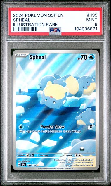 Spheal Surging Sparks 199/191 PSA 9