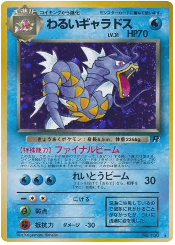 Dark Gyarados (100) [Rocket Gang // Team Rocket Japanese] - Josh's Cards