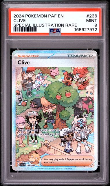 Clive SIR Paldean Fates 236/091 PSA 9