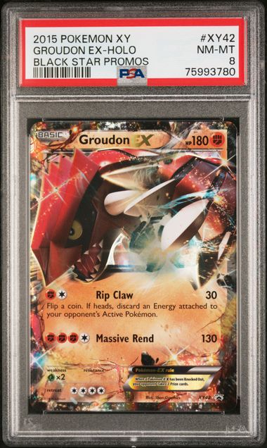 Groudon EX XY Promo XY42 PSA 8