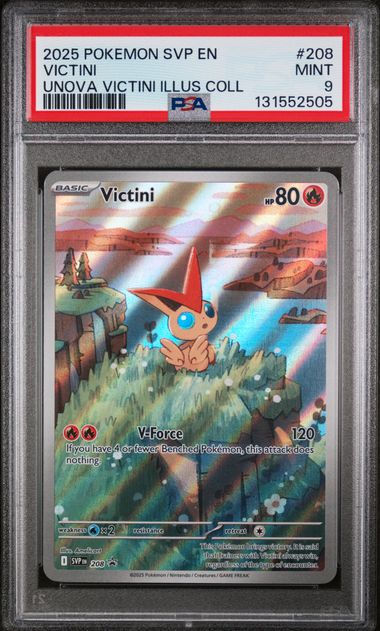 Victini Promo Unova Illustration Collection 208 PSA 9