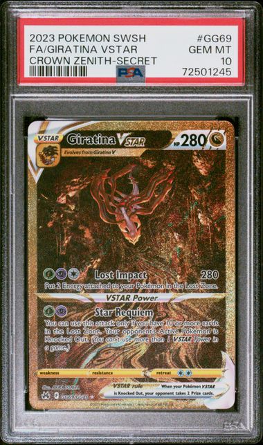 Giratina VSTAR Crown Zenith GG70/GG70 PSA 10