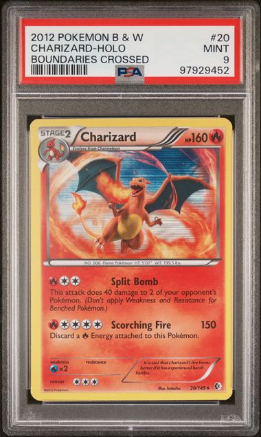 Charizard Boundaries Crossed 20/149 PSA 9