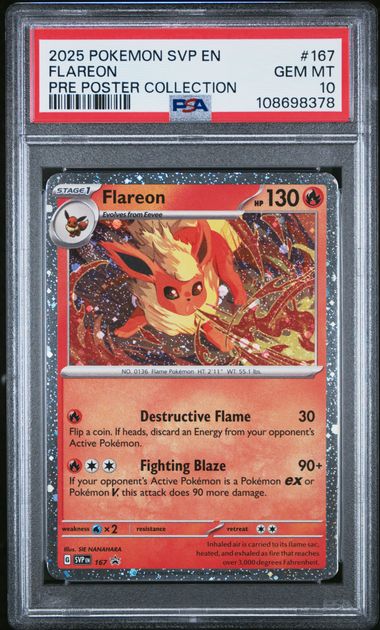 Flareon Promo SVP 167 PSA 10