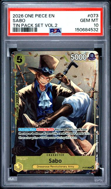Sabo Tin Pack Set Vol.2  P-073 PSA 10