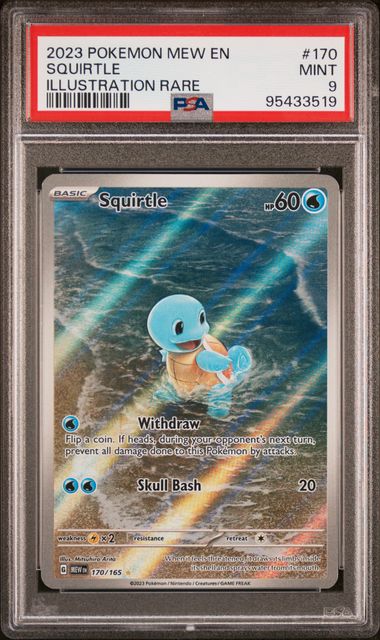 Squirtle Pokemon 151 170/165 PSA 9