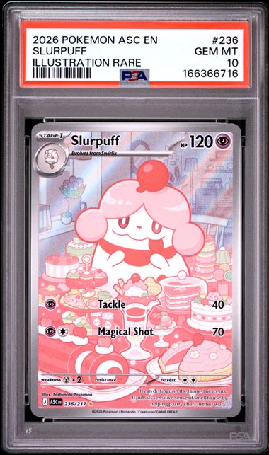 Slurpuff Illustration Rare ME Ascended Heroes 236/217 PSA 10