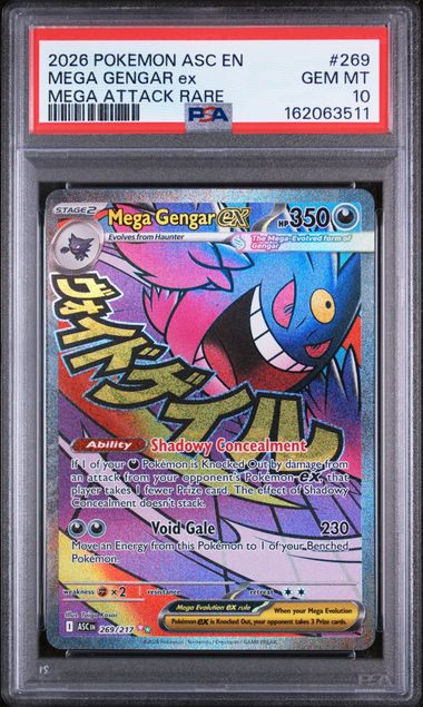 Mega Gengar EX Mega Attack Rare 269/217 PSA 10