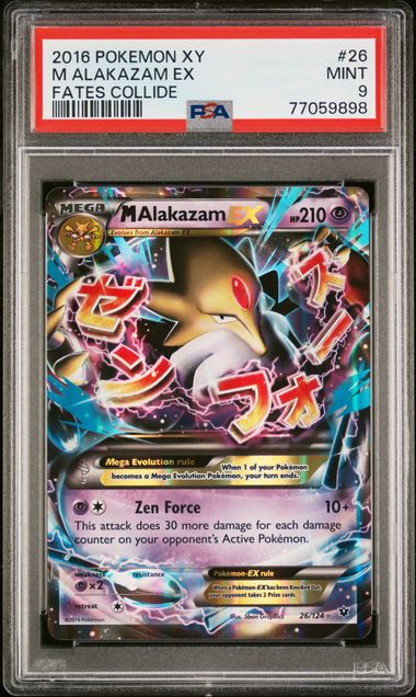 M Alakazam EX Fates Collide 26/124 PSA 9