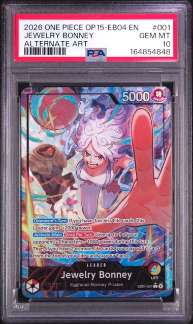 Jewelry Bonney Alternate Art Leader Adventure on Kami's island (EB04-001) PSA 10
