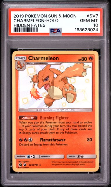 Charmeleon Hidden Fates Shiny Vault SV7/SV94 PSA 10