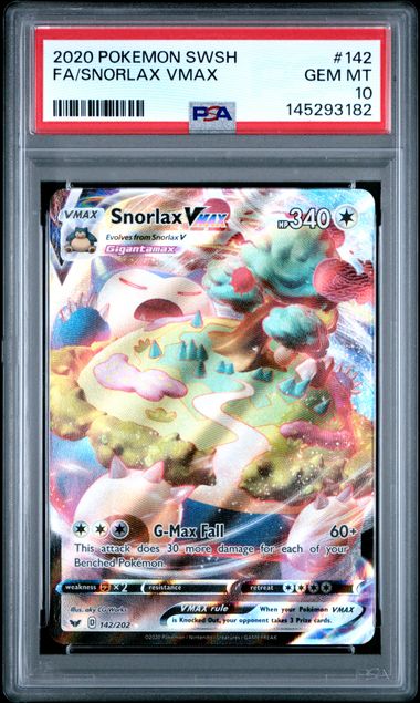 Snorlax Vmax full art 142/202
