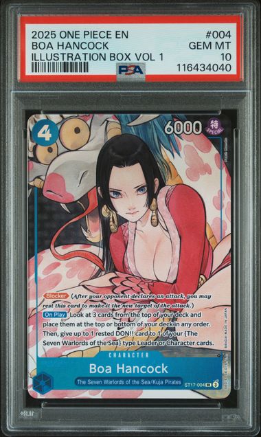 Boa Hancock Illustration Box Promo ST17-004 PSA 10