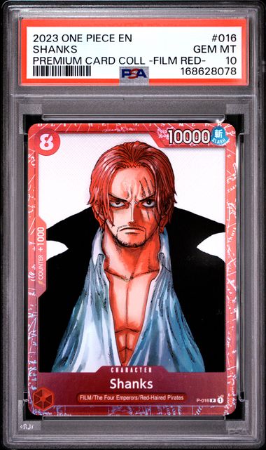 Shanks Film Red Promotional Card P-016 PSA 10