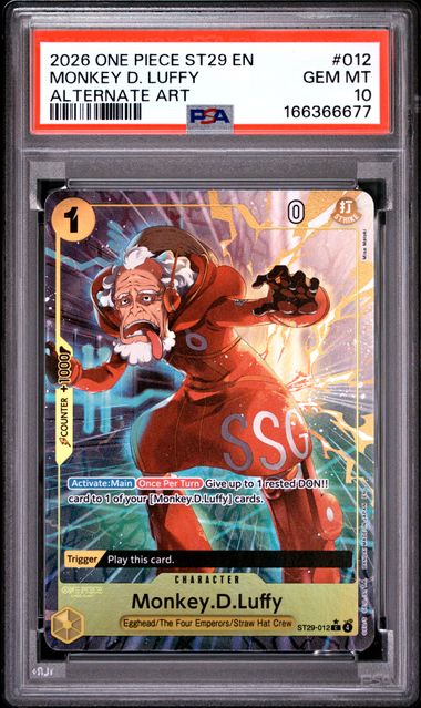 Monkey.D.Luffy Parallel Starter Deck Egghead ST29-012 PSA 10
