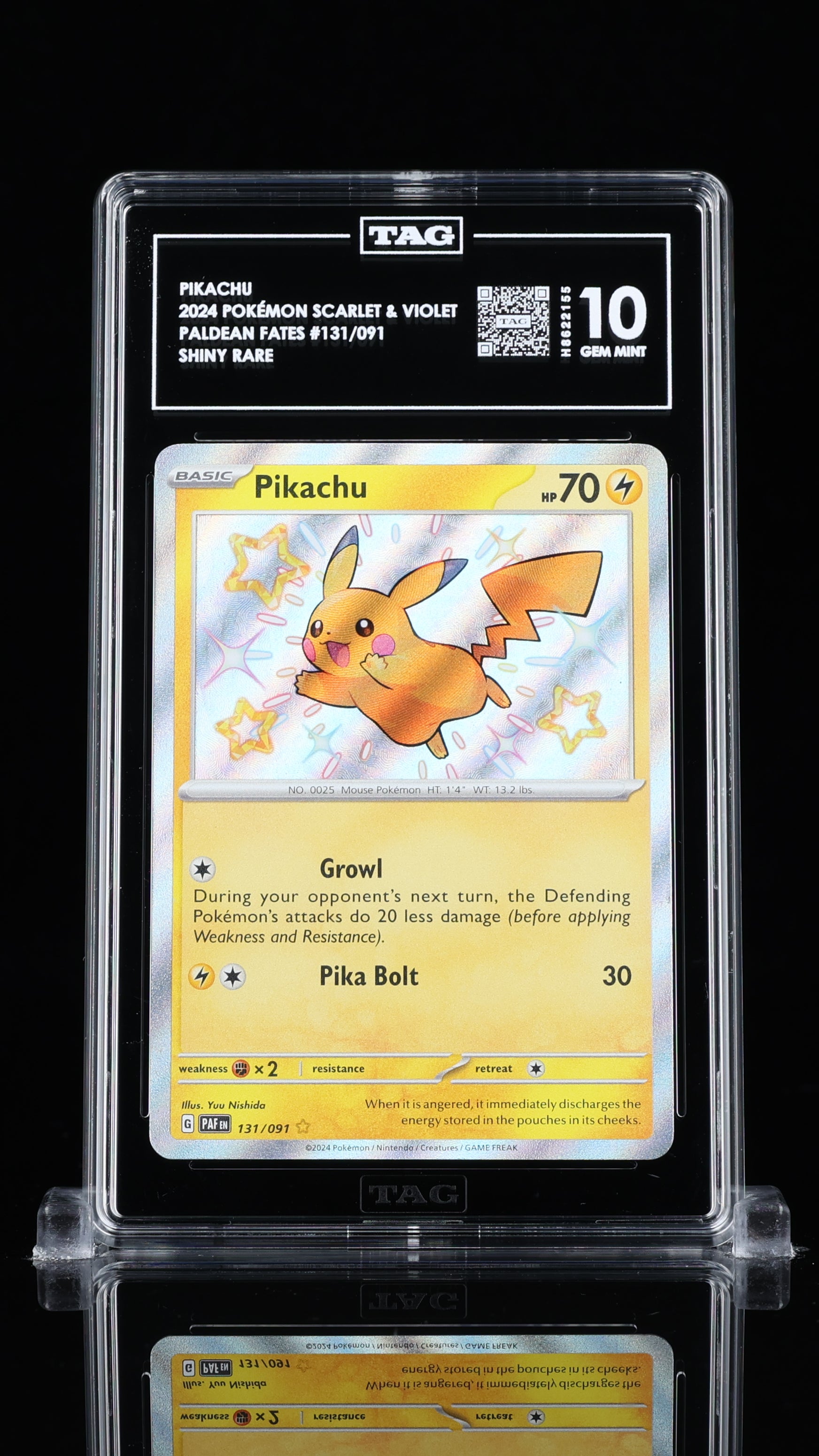 Pikachu Paldean Fates 131/091 TAG 10