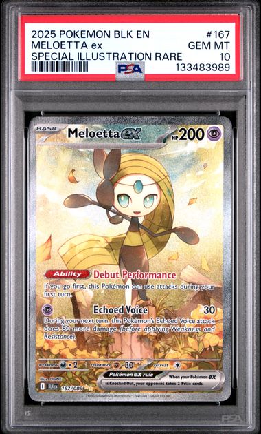 Meloetta ex Black Bolt 167/086 PSA 10