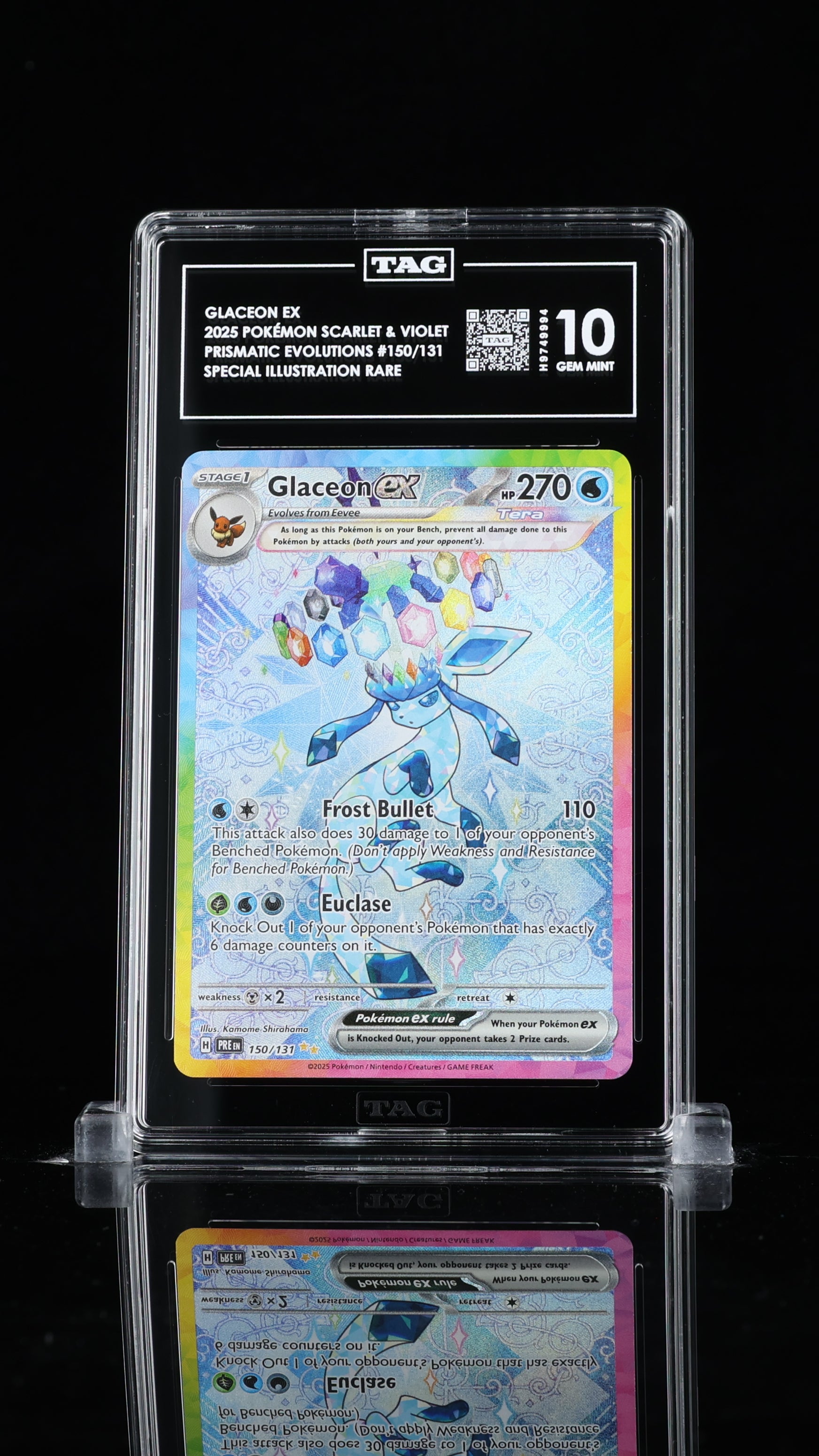 Glaceon ex Prismatic Evolutions 150/131 TAG 10