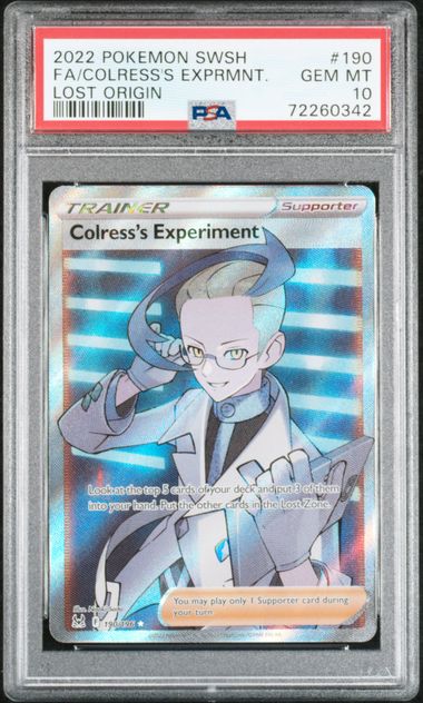 Colress's Experiment Lost Origin 190/196 PSA 10